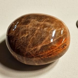 Peach Moonstone Palmstone from Madagascar